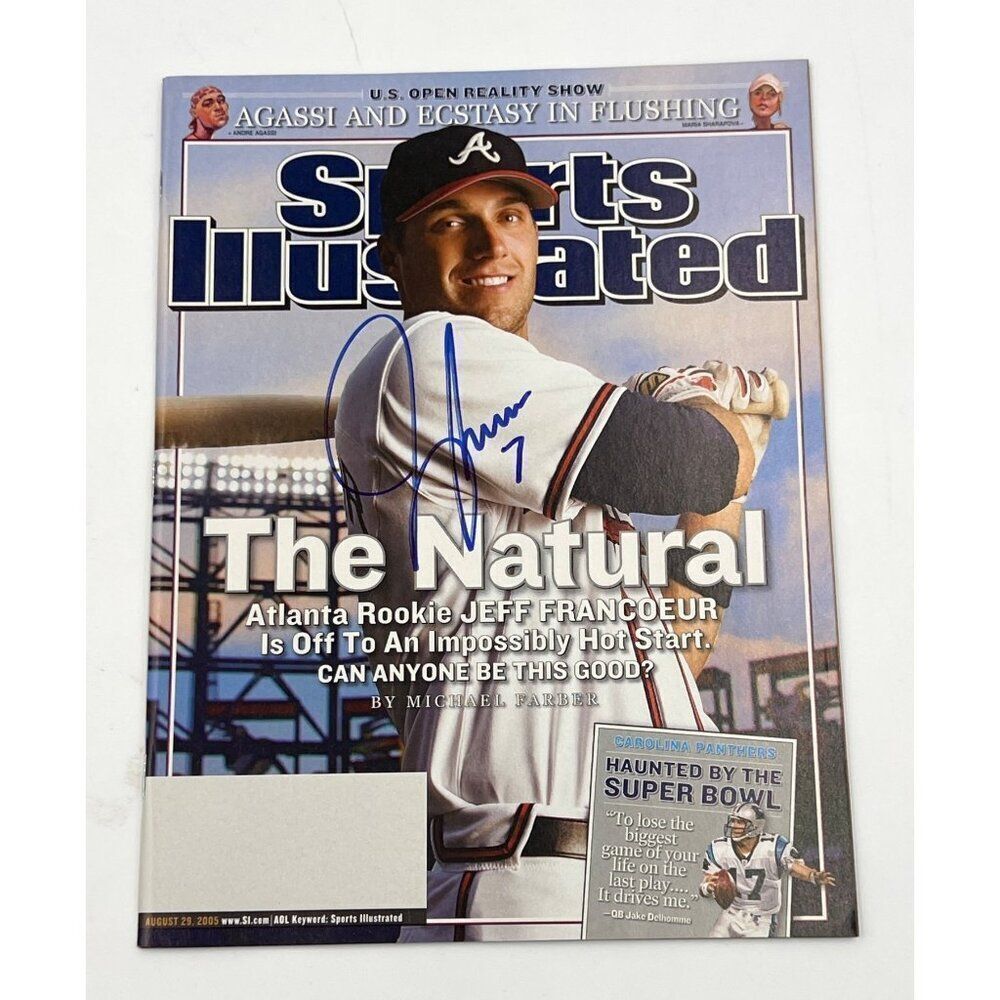 Jeff Francoeur Signed Sports Illustrated Magazine Autographed Atlanta Braves